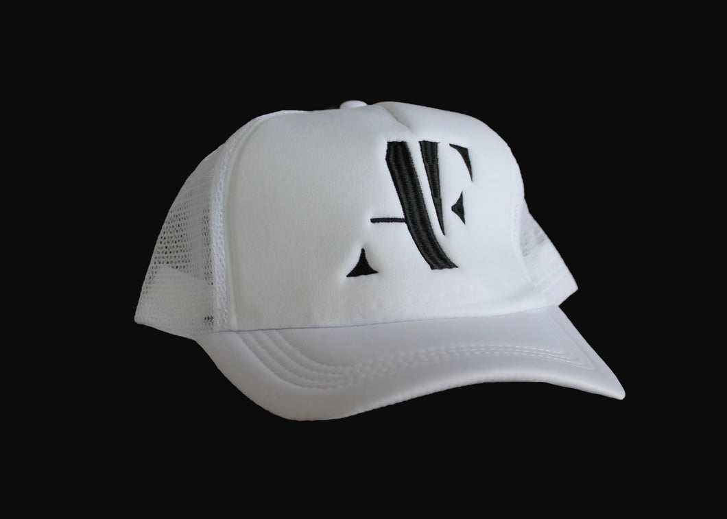 White OUT 'AF' Trucker